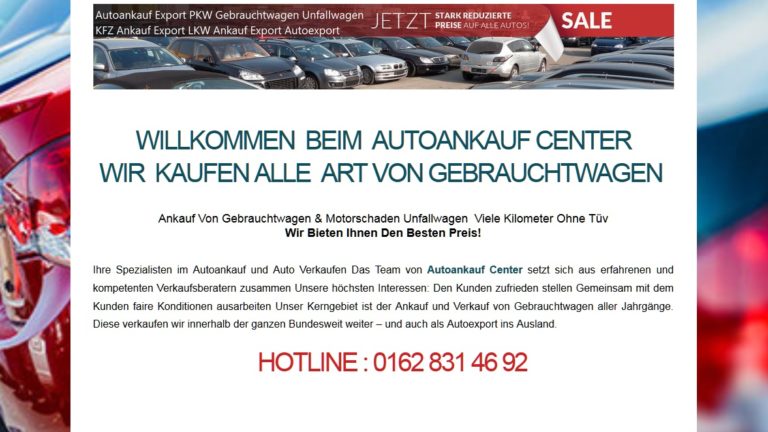 Autoankauf Duisburg | Auto Verkaufen in Duisburg