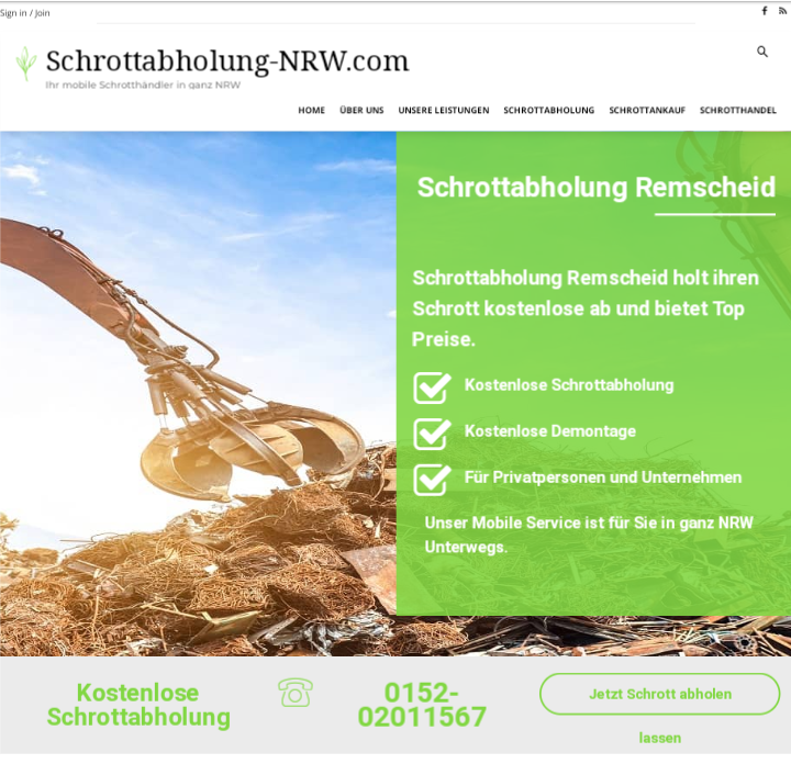 Der Schrottabholung Remscheid bietet gute Gründe für eine Schrottabholung